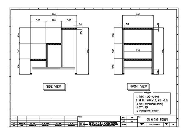 Safety footrest for inspection (3Steps)